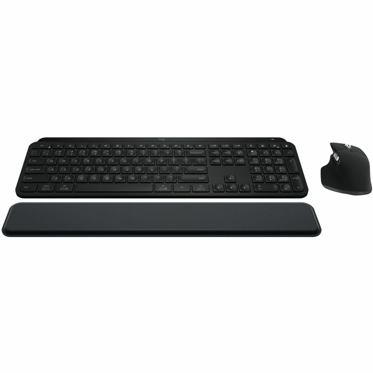 Logitech MX Keys S Combo - Performance Wireless Keyboard and Mouse with Palm Rest, Bluetooth - Black - 920-012274