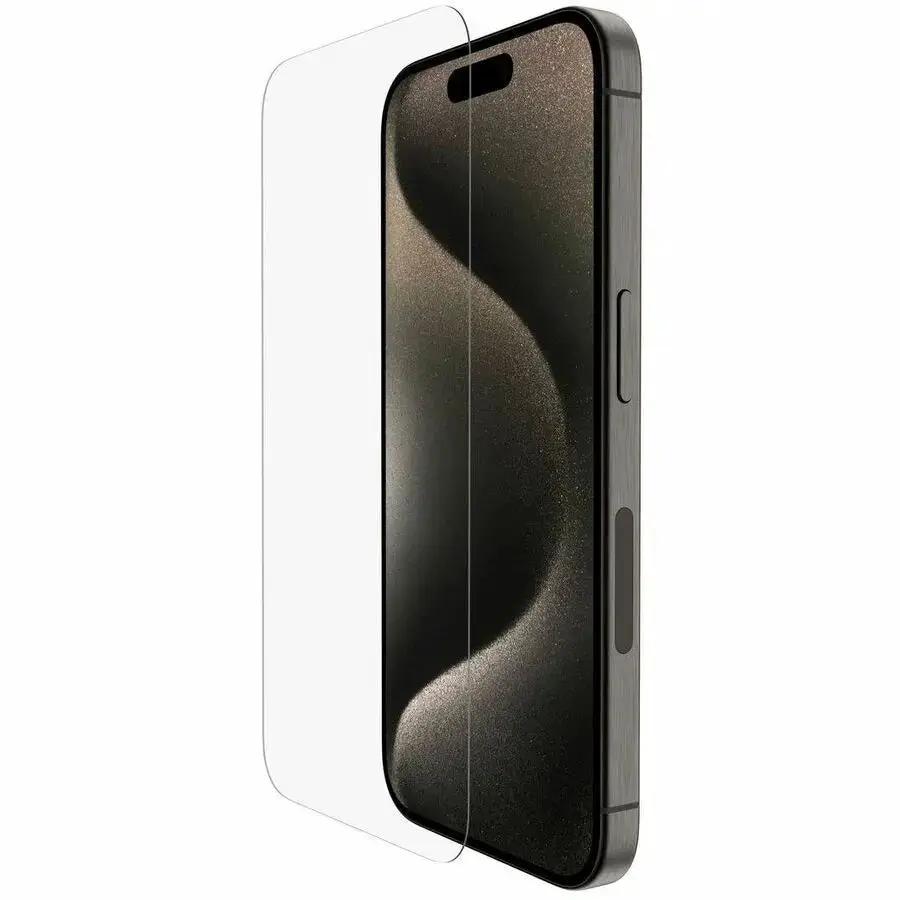 Belkin UltraGlass 2 Treated Screen Protector for iPhone 15 Pro – Clear, Durable and Drop Resistant