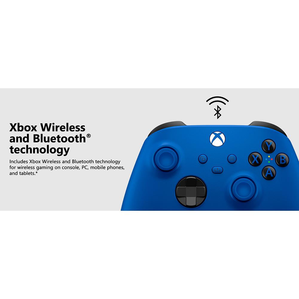 Microsoft WLC M Branded Shock Blue Gaming Controller