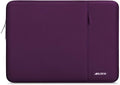 MOSISO Laptop Case 13.3 inch, 13-13.3 inch Laptop Sleeve Compatible with MacBook Air/Pro 13 / Pro 14, HP Dell ASUS Lenovo Notebook, Polyester Vertical Computer Sleeve Bag with Pocket, Magenta Purple