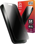 ZAGG Glass Elite Privacy iPhone 15 Screen Protector - 5X Stronger with Reinforced Edges, 2-Way Privacy Filter, Scratch & Smudge-Resistant Surface, InvisibleShield, Easy to Install