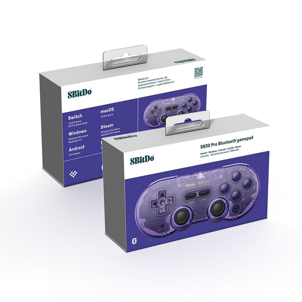 8BitDo SN30 Pro Bluetooth Gamepad - Hall Effect Joystick (80GQ)