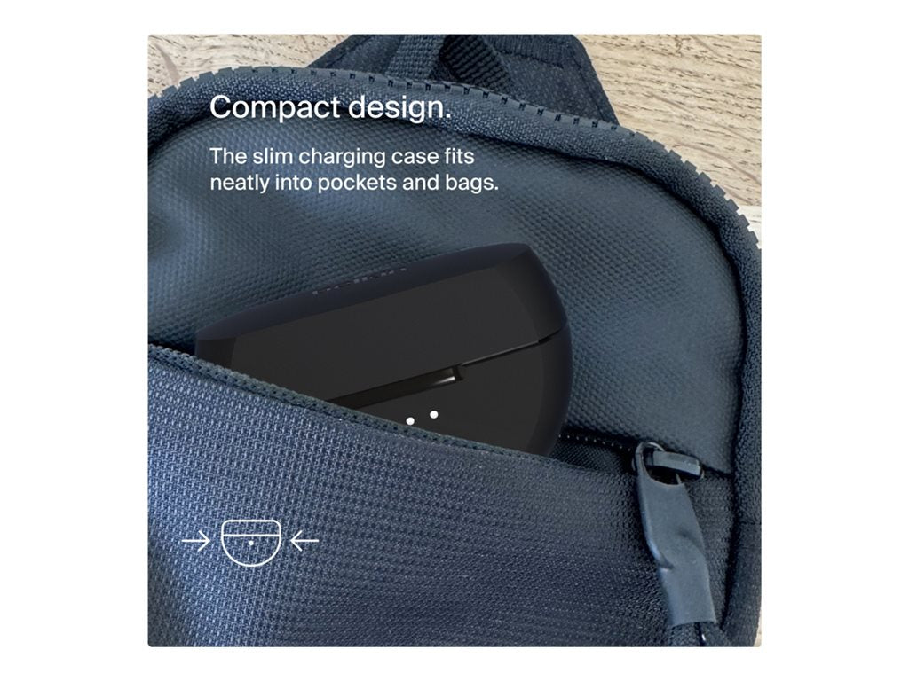 Belkin SoundForm Rhythm - True wireless earphones with mic - in-ear - Bluetooth - black AUC012BTBK