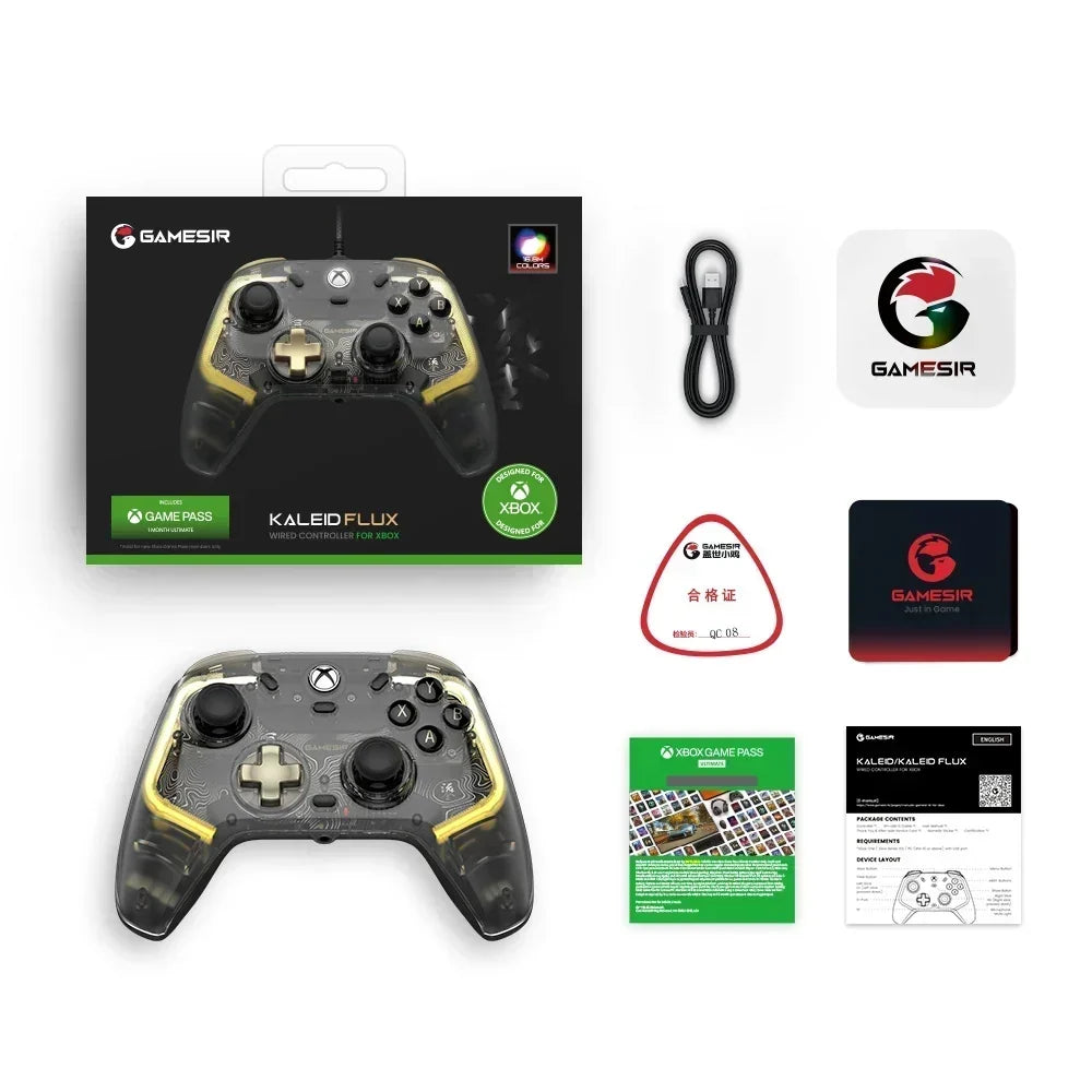 GameSir Kaleid Flux Xbox Controller Hall Effect Gamepad for Xbox Series X, Xbox Series S, Xbox One Game Console PC Joystick