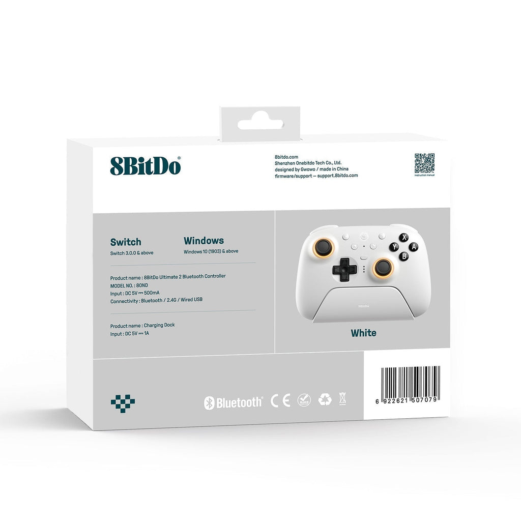 8BitDo Ultimate 2 Bluetooth & 2.4G  Controller (80ND)